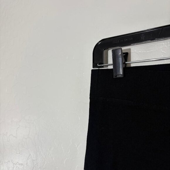 Eileen Fisher Pants Womens Small Black Pull On Knit Straight Leg Ankle Made USA - Picture 2 of 6